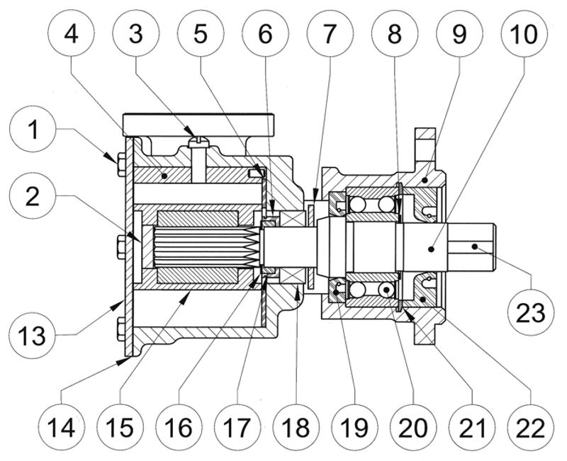 Jabsco kjølevannspumpe 9700-serien