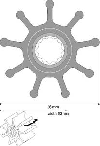 Bilde av Johnson Pump impeller 09-1029B